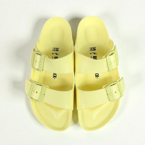 BIRKENSTOCK Arizona Slip On Sandal W 7/M 5 Yellow Light Everyday Made in Germany - Picture 3 of 12